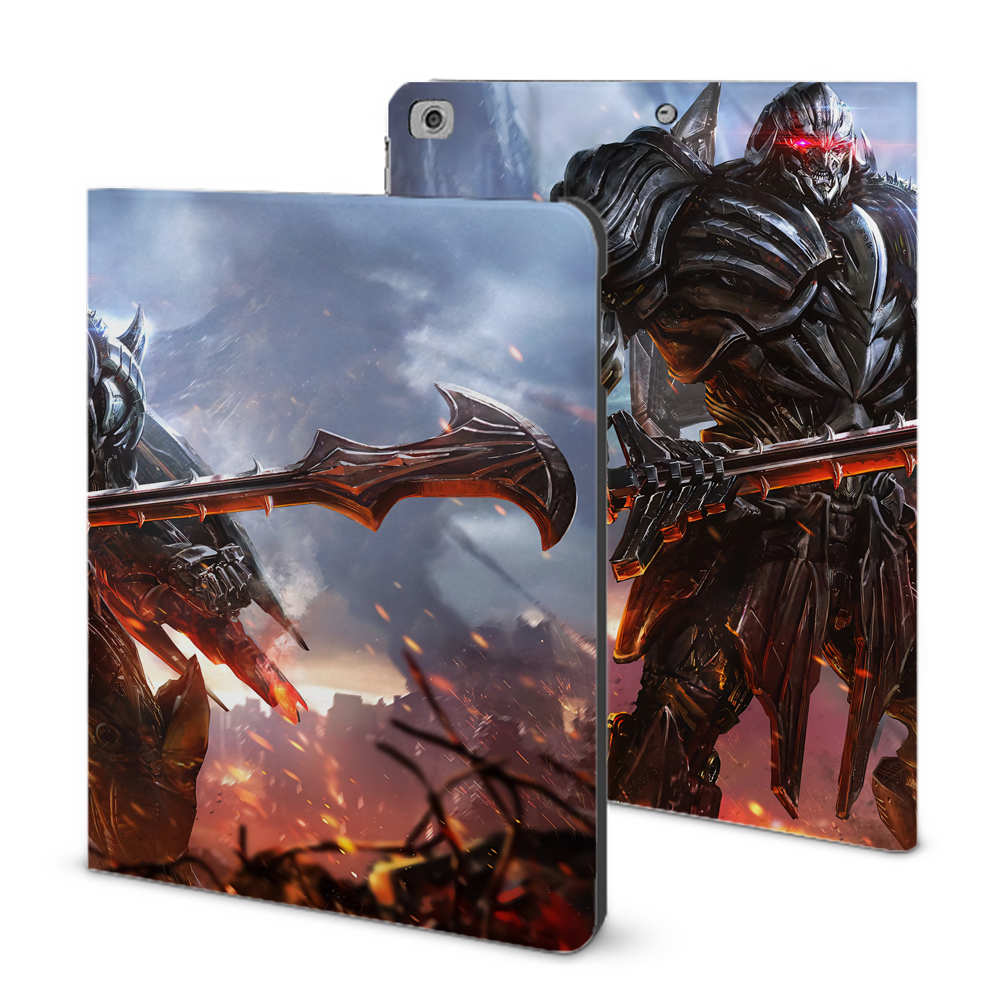（画像用） Transformers トランスフォーマー IPad ケース ブック型 PUレザー TPU 耐衝撃 軽量 薄型 ペン収納なし 全面保護 IPad 各モデル対応